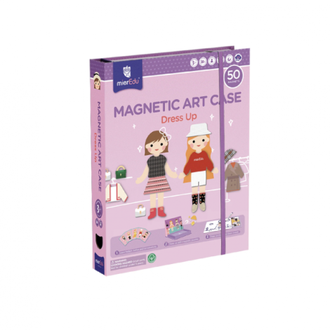 Joc puzzle magnetic de arta si asociere - Imbracaminte - imagine 7